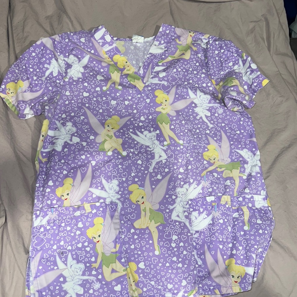 Disney Tinker Bell Scrub Top
